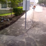 Concrete Repair, Tampa Corner Curb Photo - Asphalt and Concrete Parking Lot Maintenance (ACPLM)